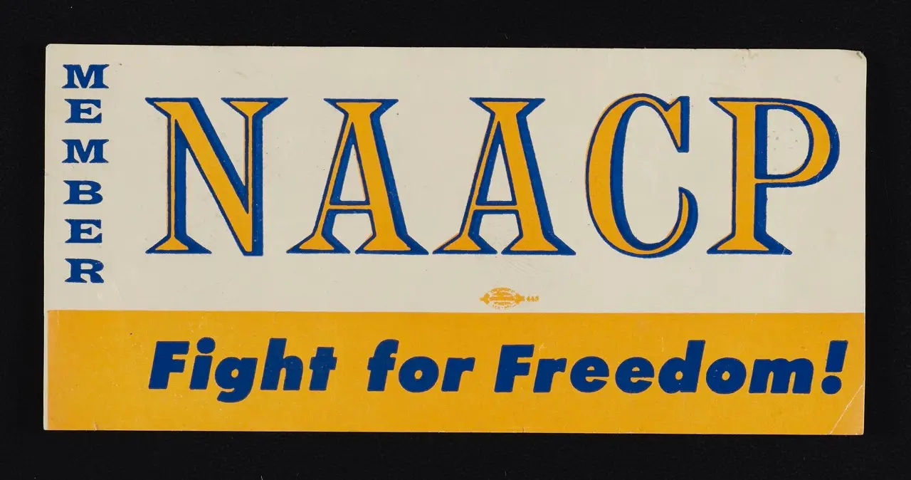 Sticker: “Member NAACP—Fight for Freedom!”