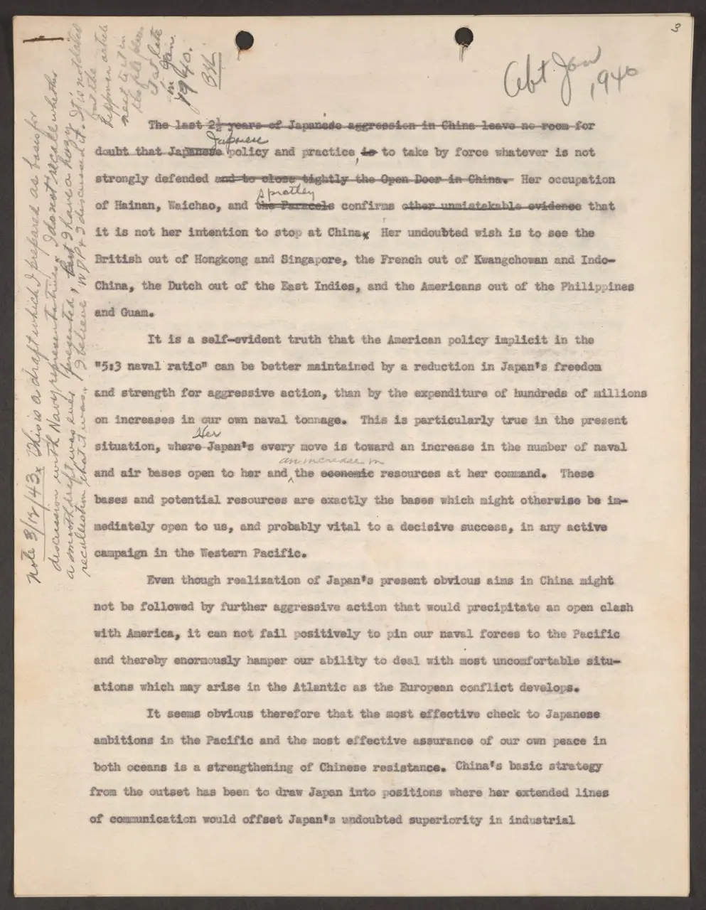 Draft Document: Proposal for American Air Support in China