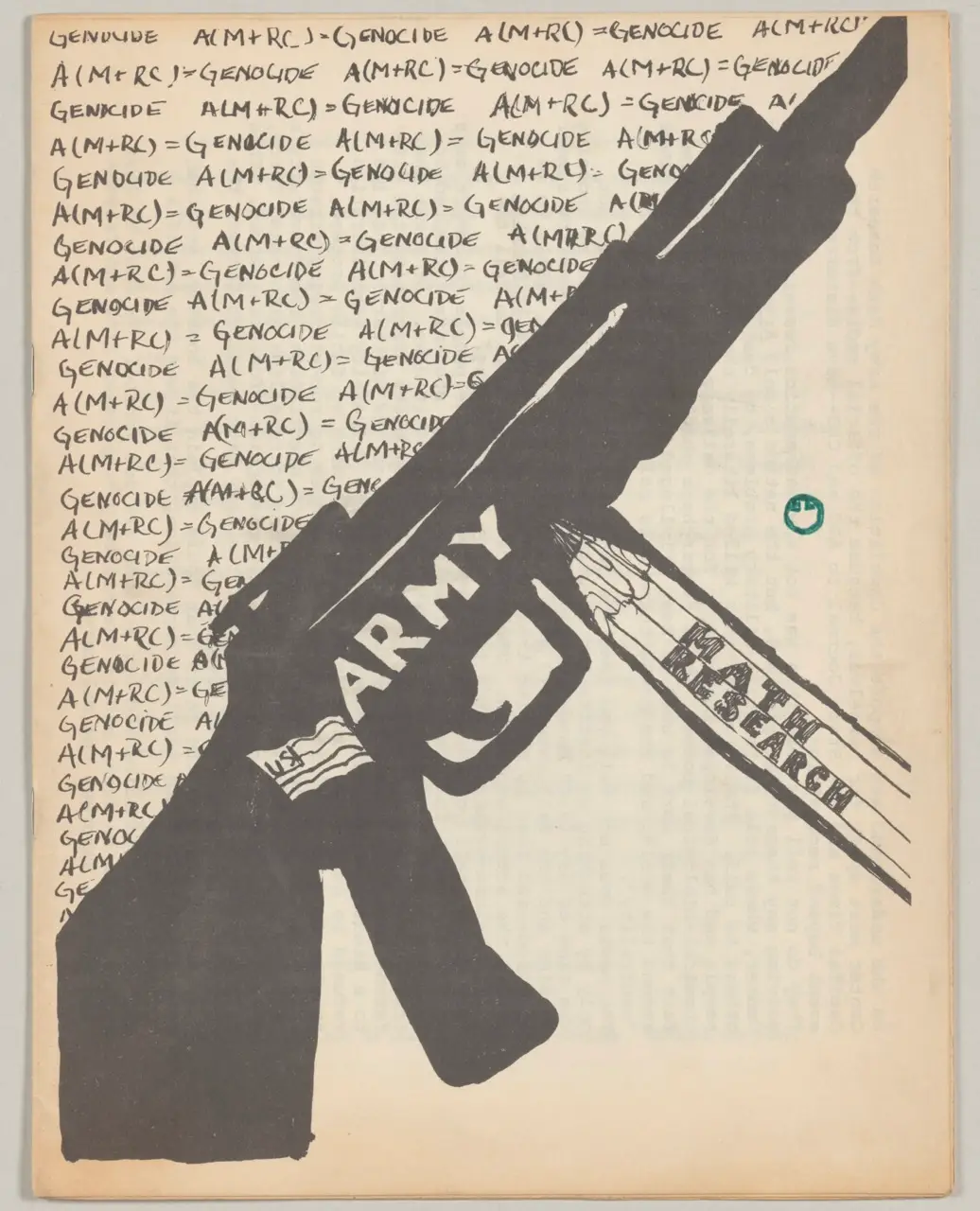 Pamphlet: “A(M+RC) = Genocide”