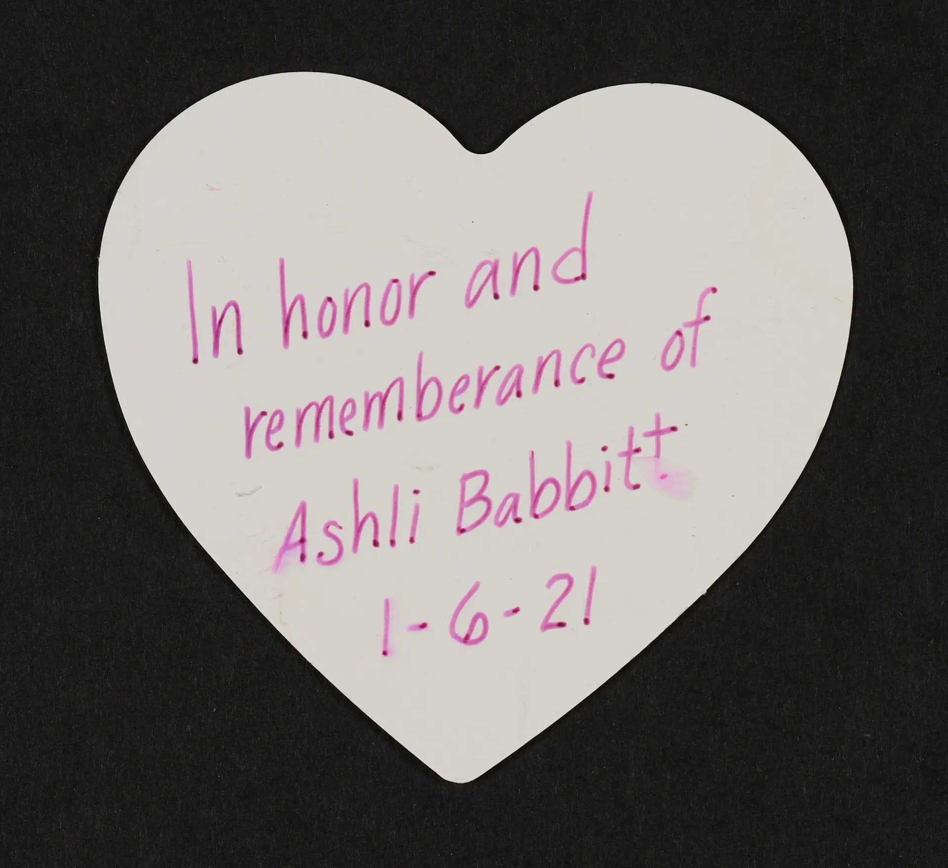 Memorial Objects: Freedom Corner Vigil for Ashli Babbitt and January 6th Defendants